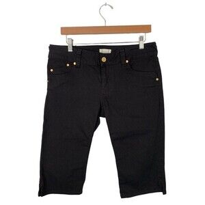 NWOT Favorite Daughter | Long Slim Black Denim Shorts 30